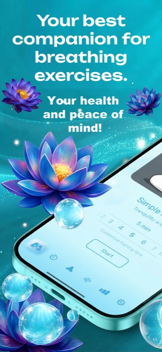Breathe & Relax — home screen